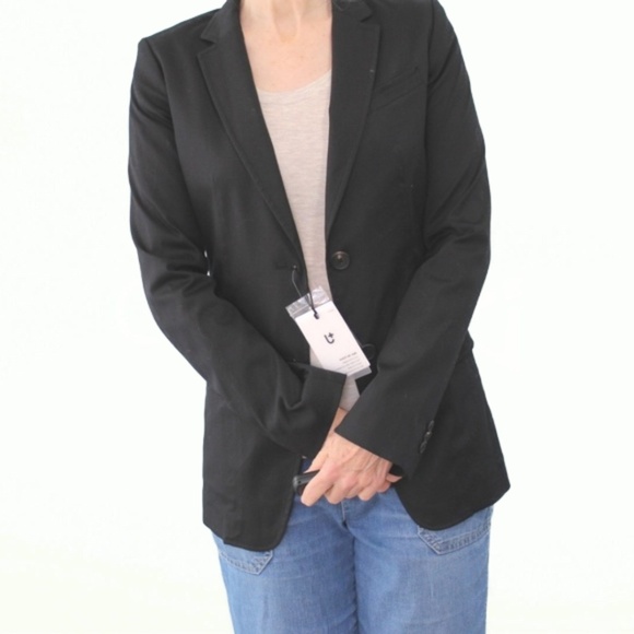 +J Jackets & Blazers - +J Black Jacket Blazer Stretch Fit Office Small